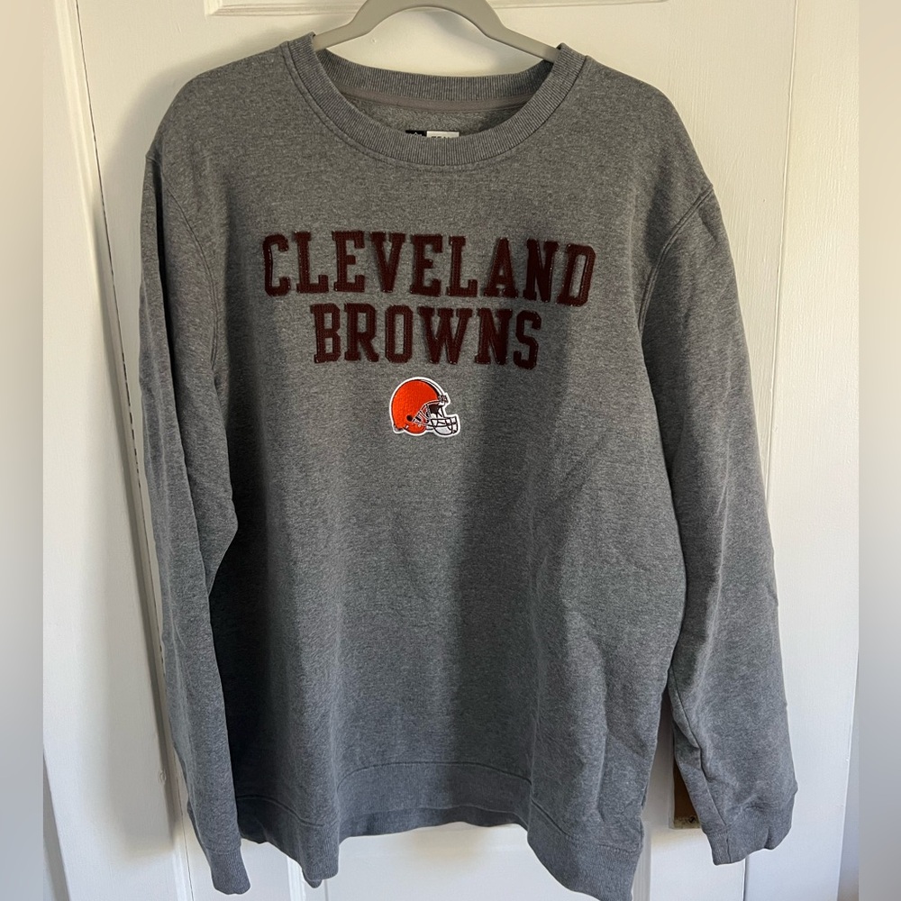 Cleveland Browns Gray Crewneck Sweatshirt